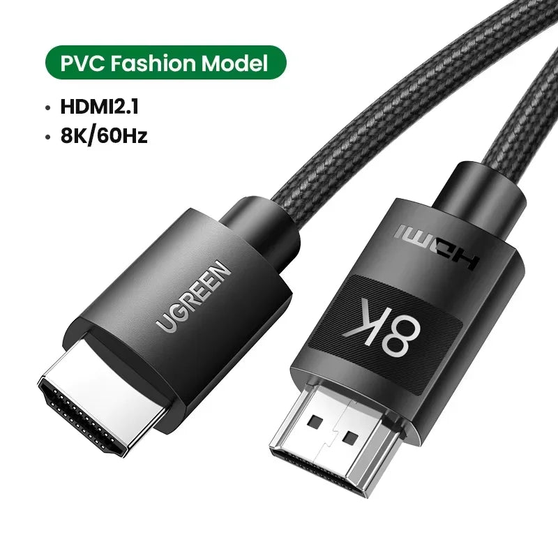 UGREEN HDMI 2.1 Cable 8K 60Hz 48Gbps Earc Ultra High-Speed HDMI-Compatible Cable for Xiaomi TV Box Laptop Projector PS4 PS5