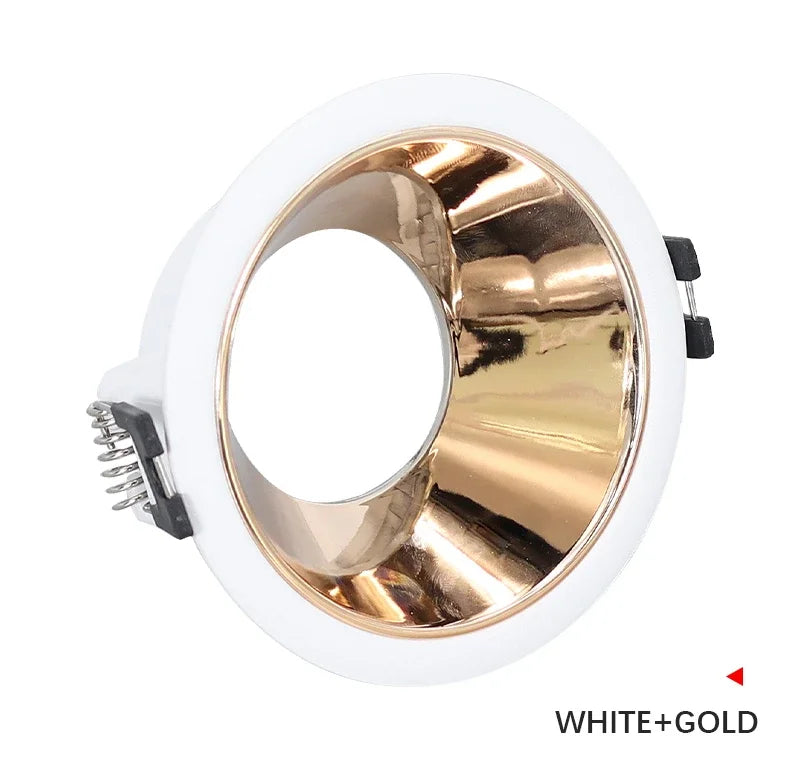 អំពូល LED រាងមូល GU10 អំពូល Downlight ស៊កចូលជាមួយស៊ុមអាលុយមីញ៉ូម MR16 គ្រឿងបន្លាស់អំពូល MR16 GU10 មិនអាចលៃតម្រូវបាន