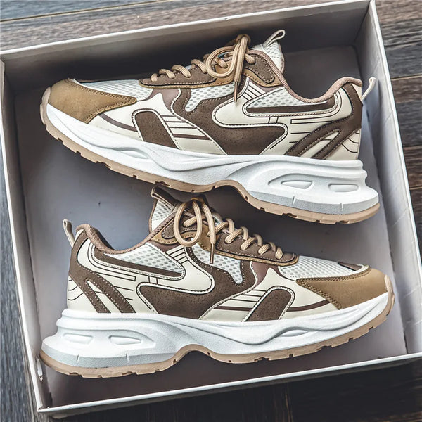 Chunky Sneakers Summer New Breathable lightweight Casual Men's Outdoor anti Slip Running Shoes Fashion Student Speed Sports Shoe