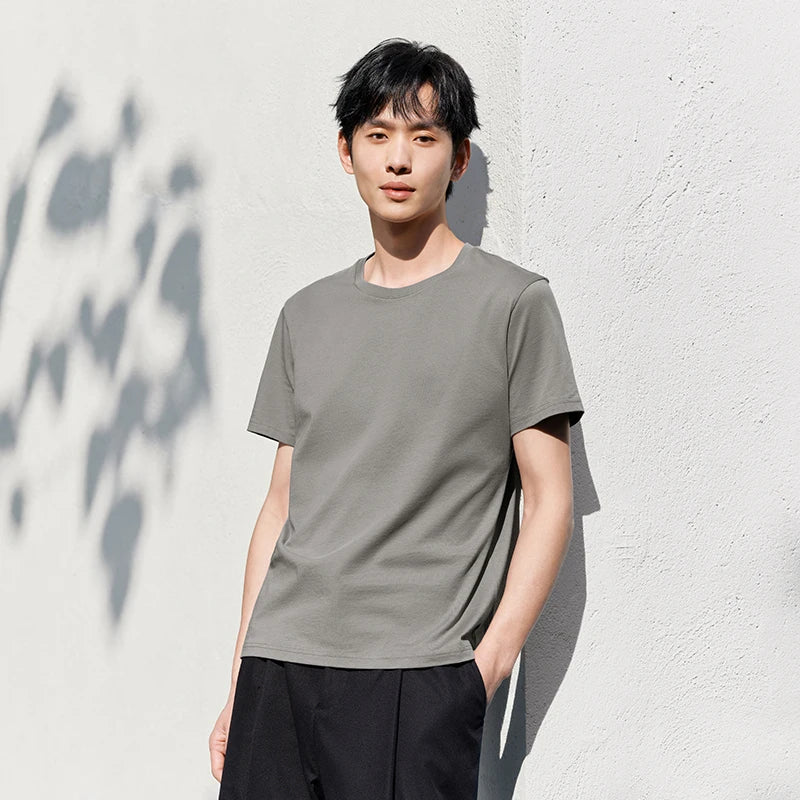 Semir T shirt Unisex Summer Cotton Cool Touch Solid Color Plus Size Couple Style Casual Comfortable Daily T shirts Tops Man
