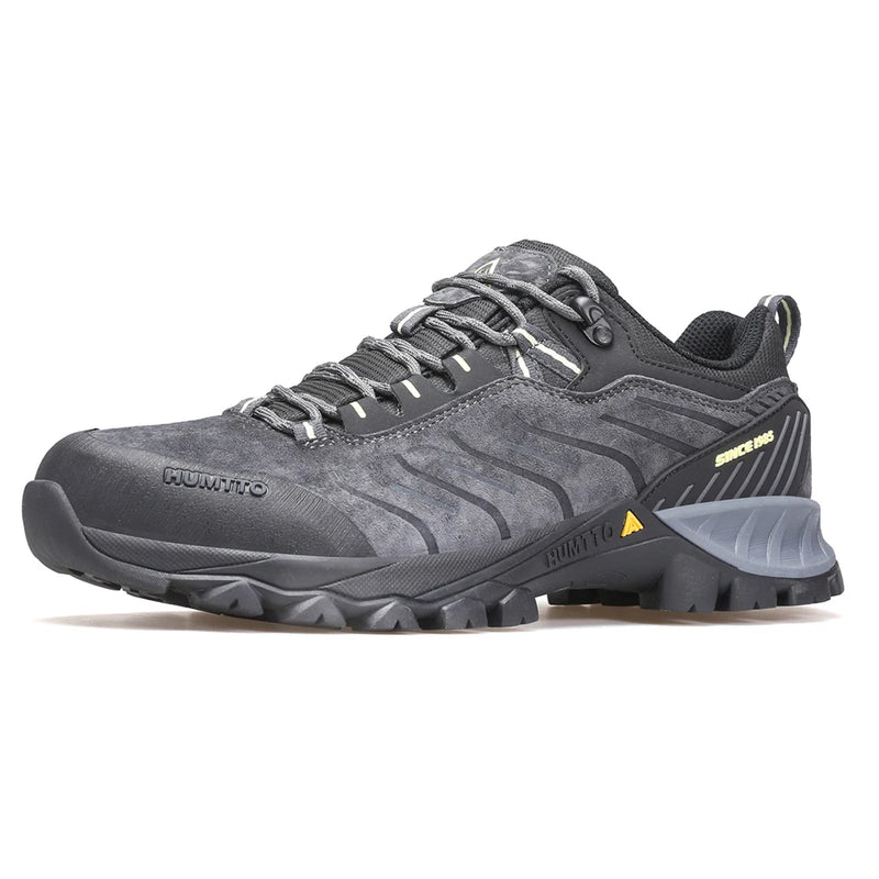 HUMTTO Hiking Shoes Mens Luxury Designer Climbing Trekking Sneakers for Men Genuine Leather Outdoor Sports Safety Work Man Boots
