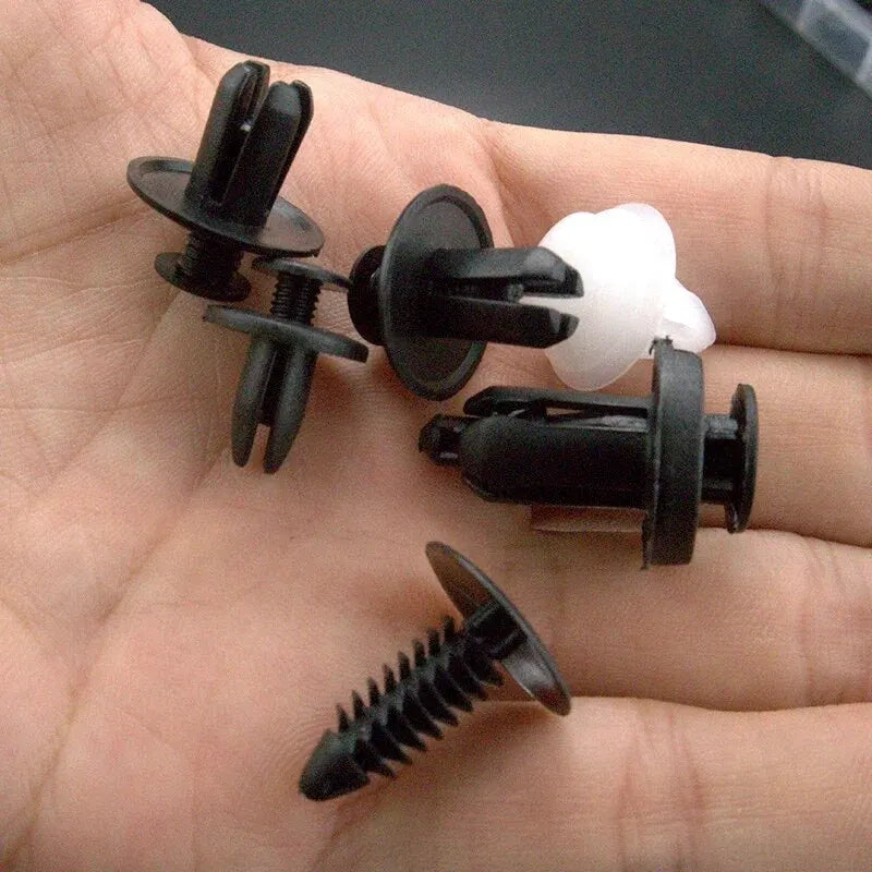 SEAMETAL 100pcs Auto Fastener Clip Kit Fender Rivet Clips Car Body Push Retainer Pin Rivet Bumper Door Trim Panel Retainer Clips