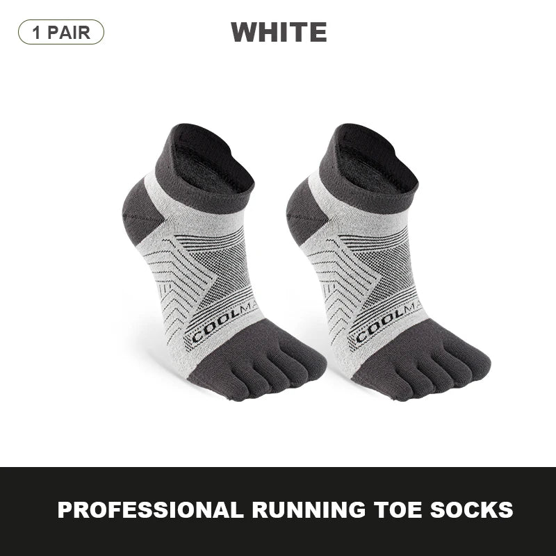 WRELS Five Finger Socks Ankle Socks Sports Breathable Sweat-absorben Comfortable Shaping Anti Friction No Show Socks With Toes