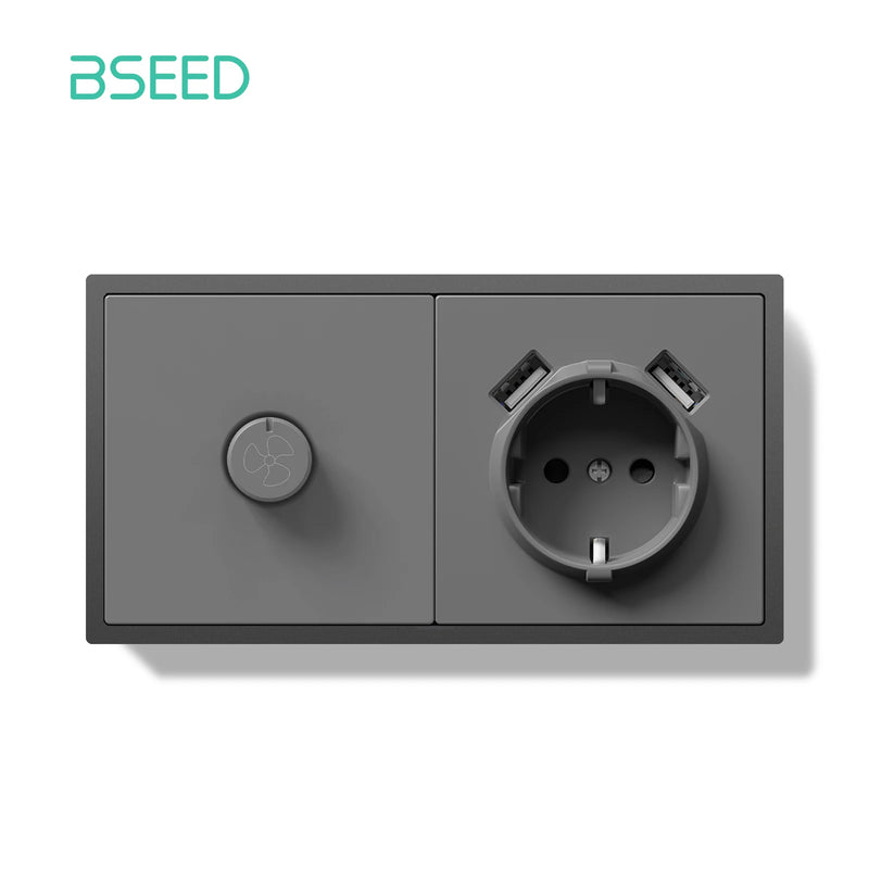 BSEED Light Dimmer Switch Rotary Knob Dimmer Switch Adjustable Brightness Controller Plastic Frame Button LED Bulb Dimmer Switch