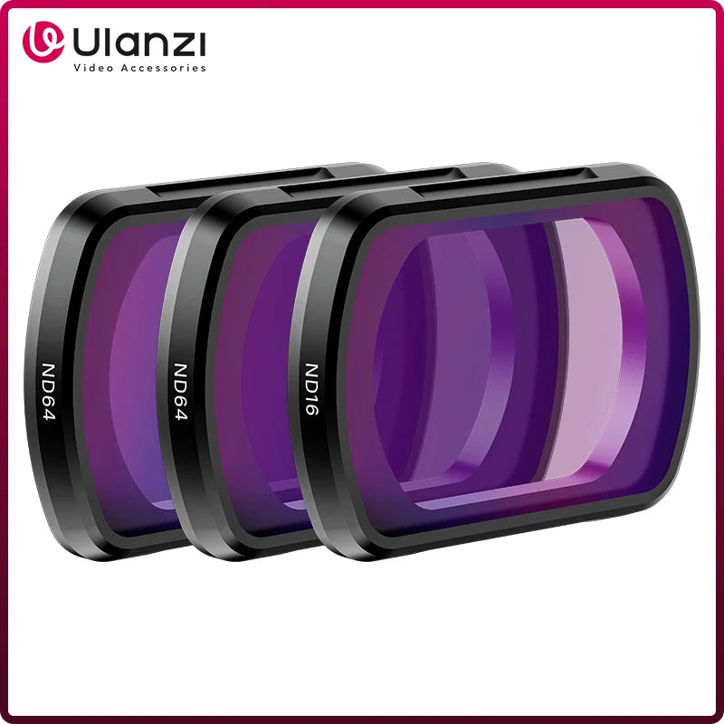 ឈុតតម្រងម៉ាញេទិក Ulanzi PK-03 ND សម្រាប់តម្រង DJI Osmo Pocket 3 Professional ND16 ND64 ND256