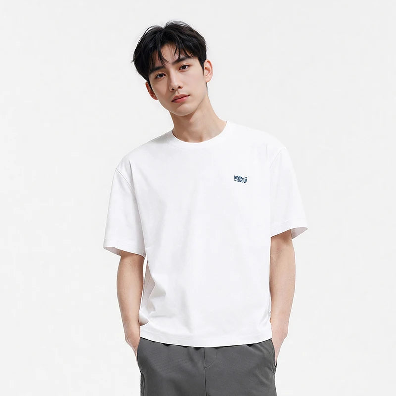 Semir Men Tshirt 2026 Summer New Cool Feeling Letter Print Moisture Wicking Knitted Versatile Casual Daily Tops