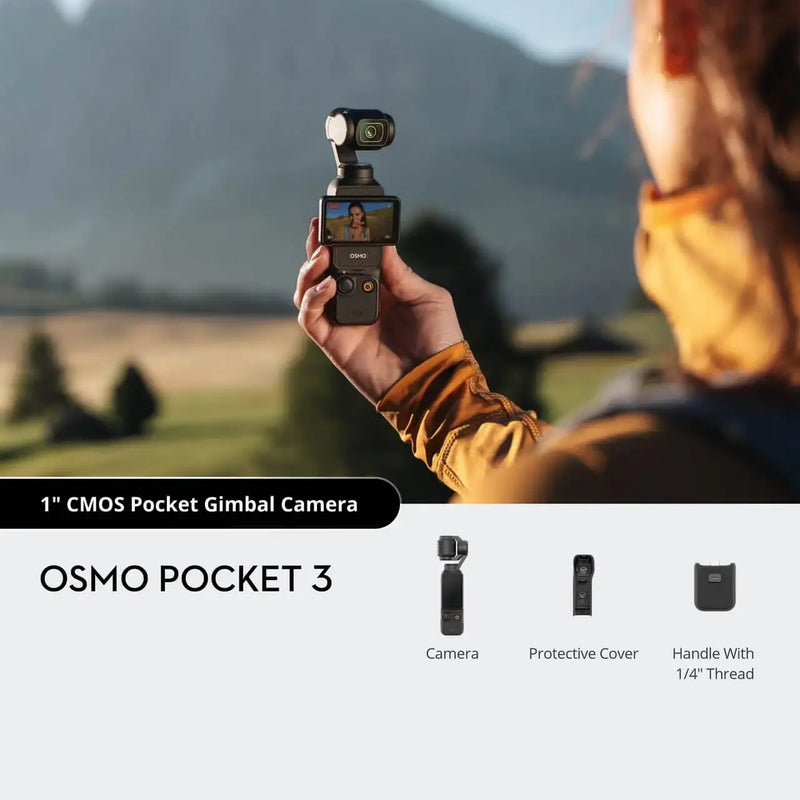 DJI Osmo Pocket 3 Vlogging Camera 1-Inch CMOS &4K/120fps 3-Axis Gimbal Mechanical Stabilization In Stock