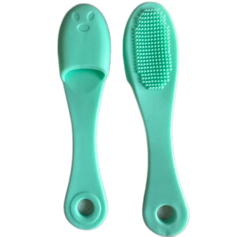 2pcs Silicone Finger Exfoliating Blackhead Brush Pore Cleansing Scrubber,for Nose Facial Deep Cleaning- Soft,Gentle and Elastic.