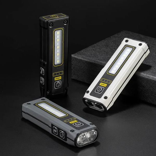 ភ្លើងពិល LED ខ្នាតតូចសម្រាប់ប្រើប្រាស់ក្រៅផ្ទះ ភ្លើងសង្គ្រោះបន្ទាន់ ភ្លើងពិលចល័តអាចសាកបាន នេសាទ ឡើងភ្នំ បោះតង់ ភ្លើងបំភ្លឺ