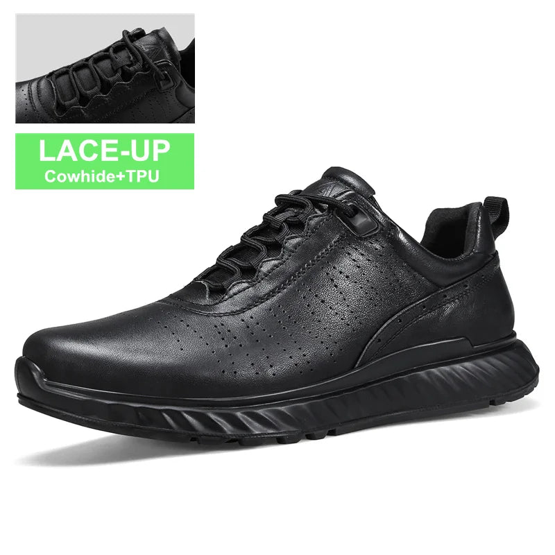 HUMTTO Running Shoes for Men Luxury Designer Trail Mens Sneakers Breathable Sport Mens Tennis Black Leather Casual Man Trainers