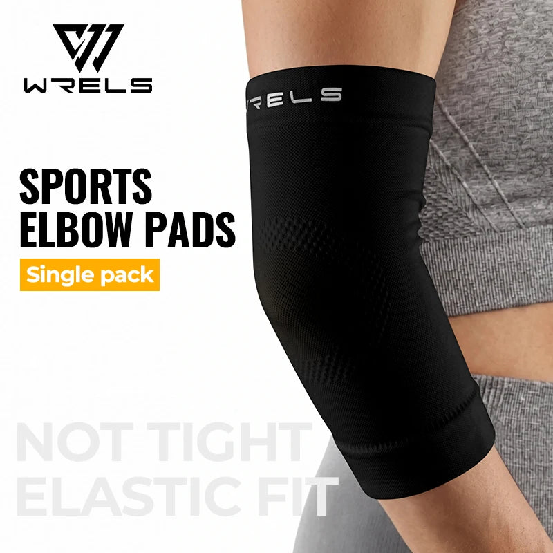 WRELS Elbow Brace Compression Arm Sleeve Breathable Ultralight Elbow Support Non Slip Men Women Basketball Gym Elbow Protector