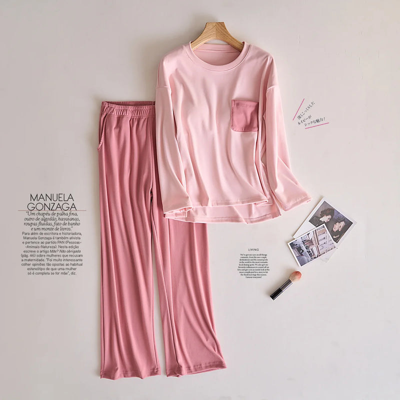Pijama Mujer Invierno New Thicken Velvet Sleepwear For Sleeping Suit Breast Pad Women Pajama Set Fleece Warm Home Clothing
