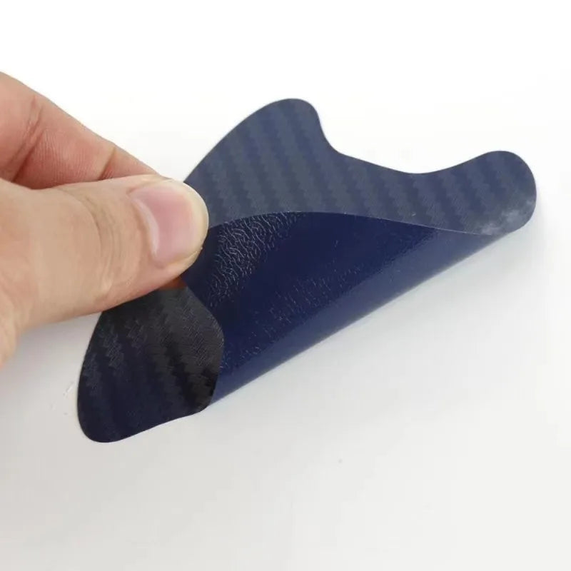 4pcs Car Door Sticker Carbon Fiber Scratch Resistant Cover Auto Handle Protection Film Exterior Styling Car Additions.