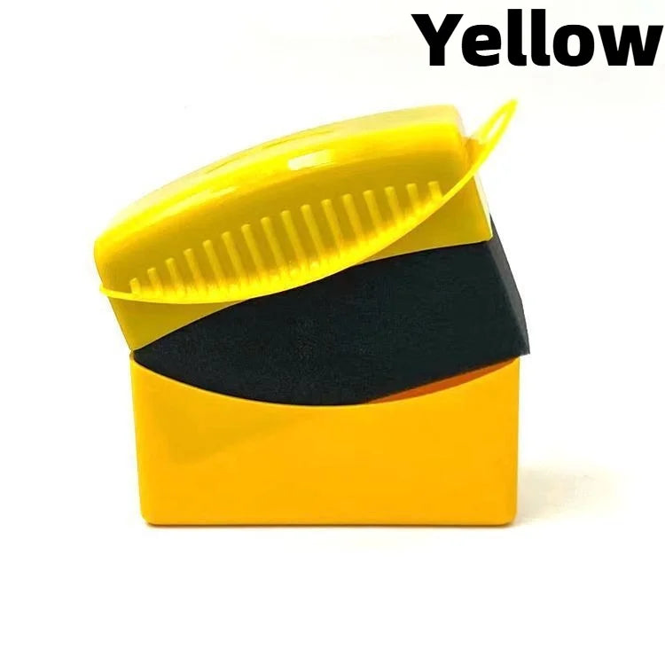 1pc Car Hub Brush with Cover - Wax Plating Crystal Sponge Wipe Cleaning Supplies for Smooth Tire Brush,PP Materialm,motorcycle