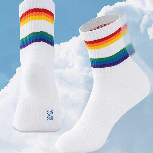 WRELS 1/2/3 Pairs Sports Socks Compression Socks Cushioned Men Women Moisture Wicking Arch Support Gym Athletic Running Socks