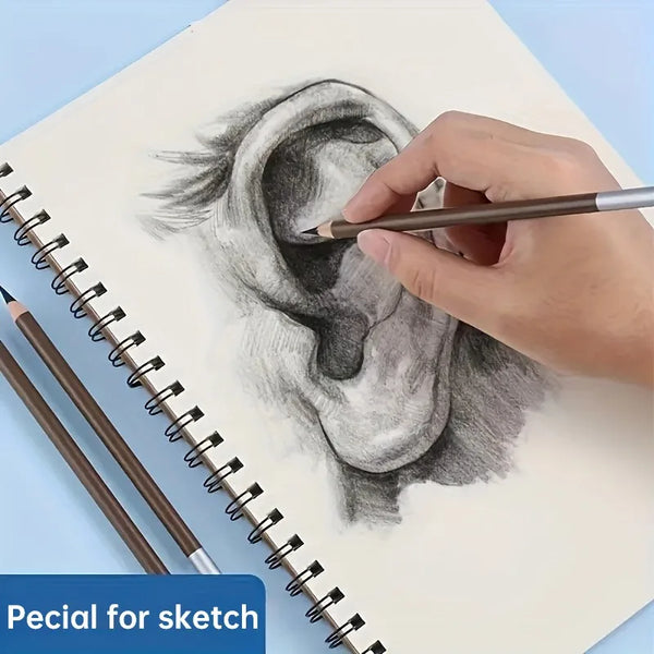 1PC Thick Square Sketchbook,Art Drawing Paper Sketch Pad for Drawing,Sketching book with Spiral Binding,5.82inch x 4.13inch