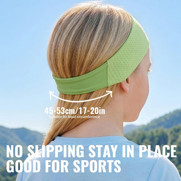 WRELS Sports Headband Sweat Wicking Breathable Sweatband Non Slip Youth Soccer Baseball Basketball Tennis Running Kids Headbands