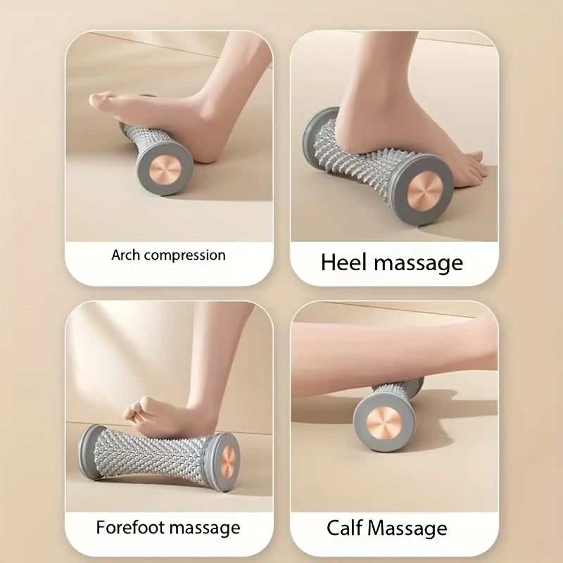 1pc massager, flat sole foot massage roller trainer, manual muscle relaxation tool, suitable for yoga and arch support，massager