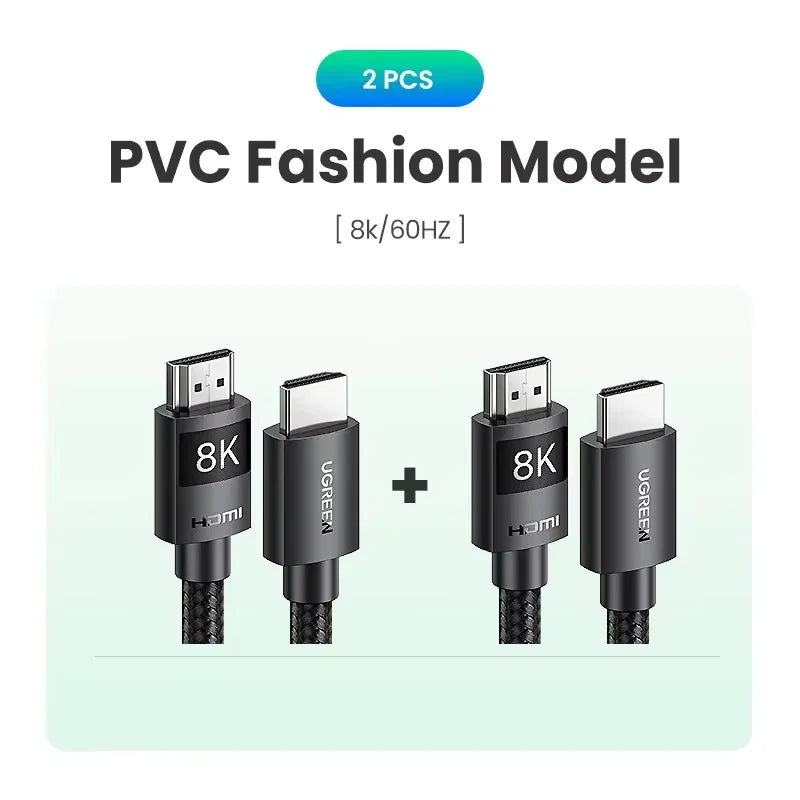 UGREEN HDMI 2.1 Cable 8K 60Hz 48Gbps Earc Ultra High-Speed HDMI-Compatible Cable for Xiaomi TV Box Laptop Projector PS4 PS5