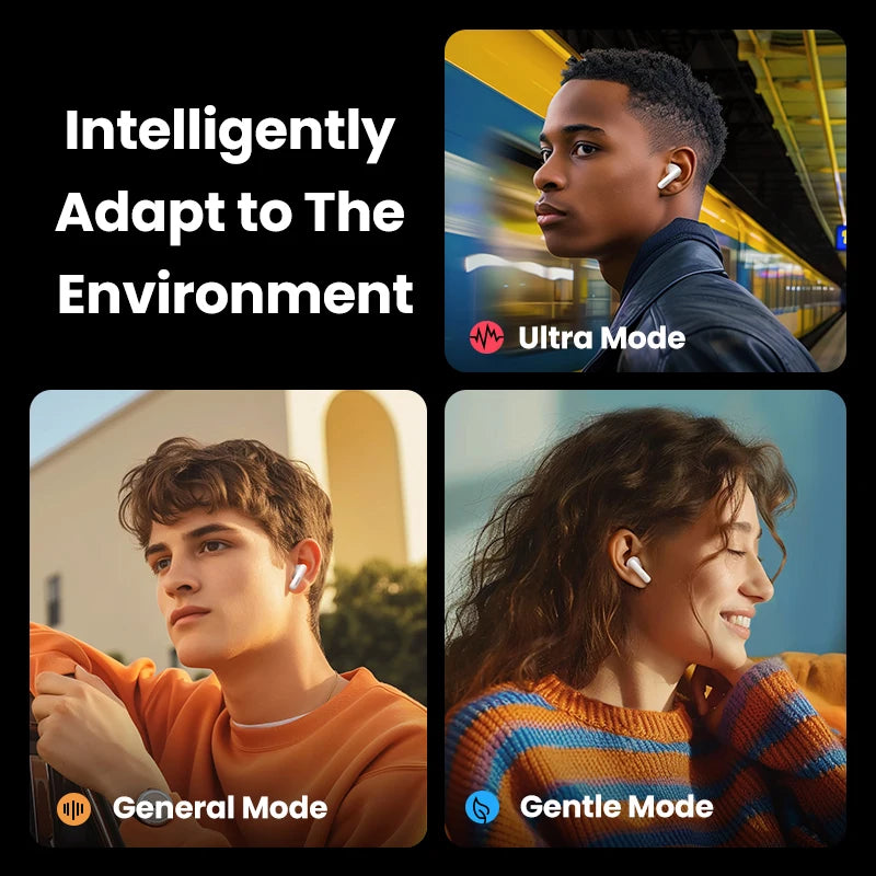 UGREEN Adaptive Active Noise Cancelling Earbuds LDAC Hi-Res Audio Wireless Bluetooth Earphones Headphones Headset