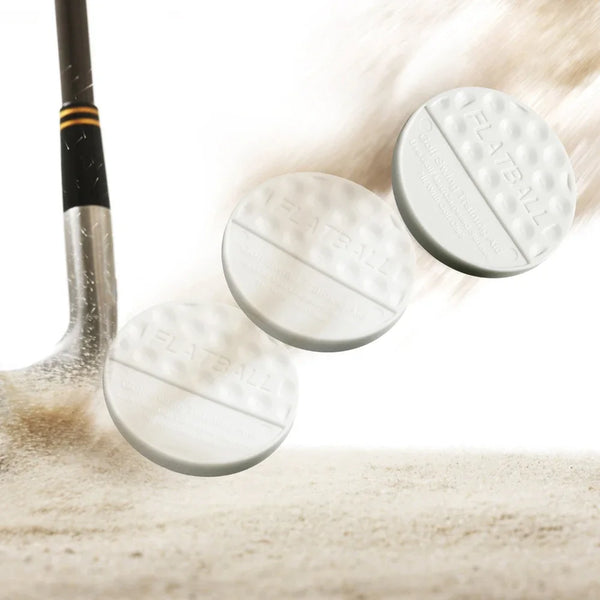 10pcs Golf Flat Balls Swing Trainer Indoor Outdoor Practice To Improve Hit Performance BPQ001