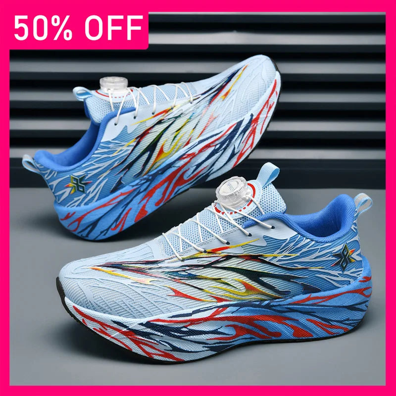 Unisex Sports Shoes Marathon Jogging Lightweight Shock-absorbing Breathable Outdoor Professional Running Training Shoes for Men