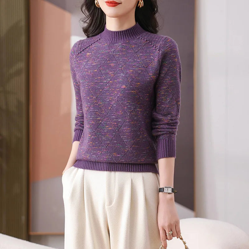 Short Sweaters For Women Pullover Tops Long Sleeve Basic Wear Spring Autumn Winter Jumper Knit Woman Clothing Pull Femme Shirt
