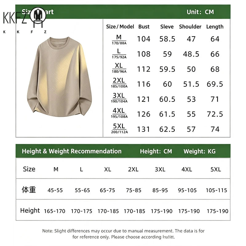 Mens Round Neck Long Sleeve Top Geometric Raised Texture Jacquard Fabric Loose Fit For Office Commute Leisure Outfit