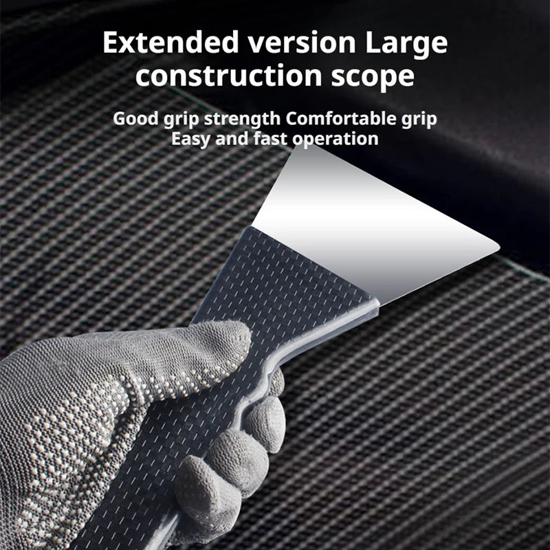 SEAMETAL Car Window Tint Squeegee Anti Slip Carbon Fiber Handle Auto Wrap Tools Window Cleaner Film Remover for Car Accessories