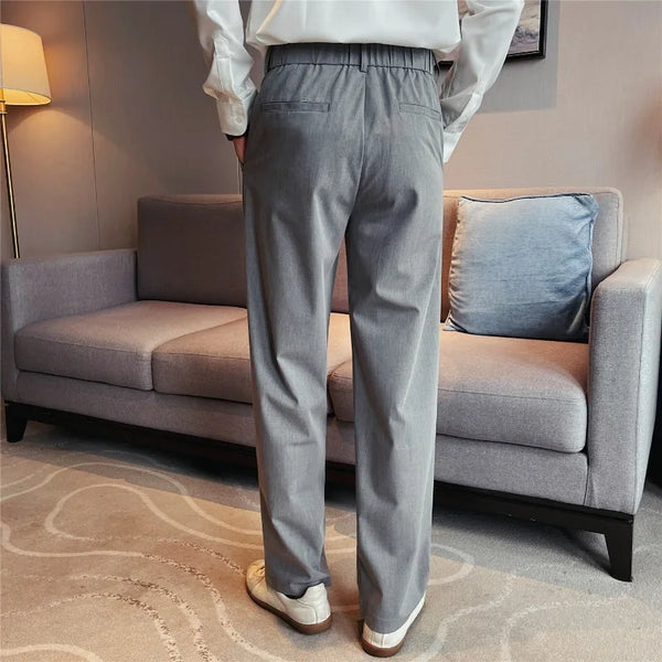 Vintage Relaxed Wide-Leg Trousers - Summer Thin Breathable Casual Straight Pants for Men
