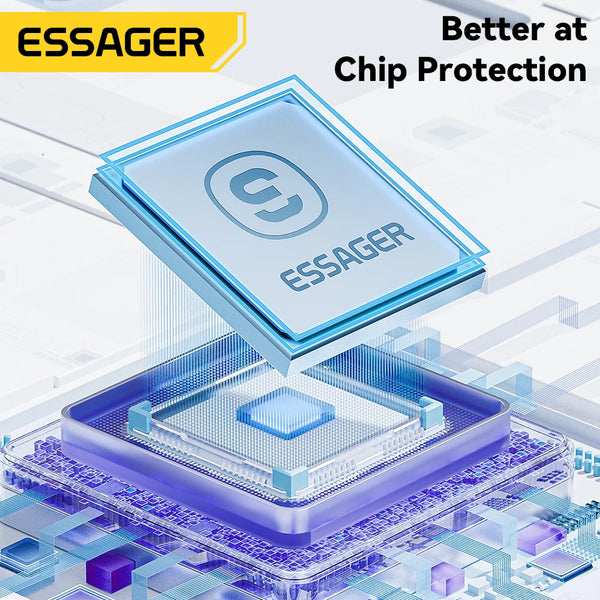 ខ្សែសាក Essager USB Type C សម្រាប់ iPhone 14 13 12 11 Pro Max XS PD 20W សាកលឿន USB C ទៅភ្លើង 29W ខ្សែសម្រាប់ iPad Macbook