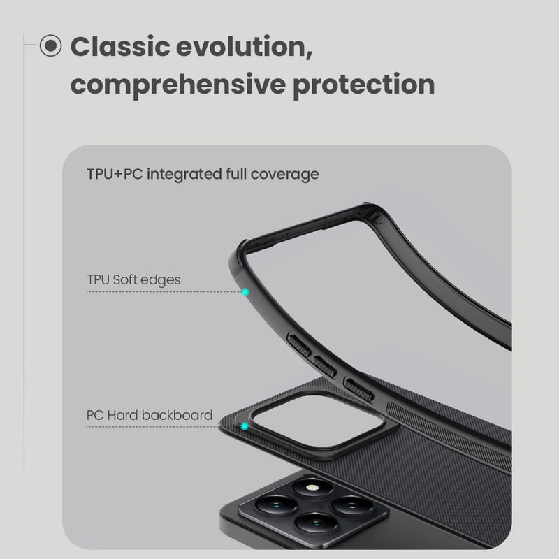Nillkin For Xiaomi 14T Pro / 14T Case Super Frosted Shield Pro Soft TPU Hard PC Shell Matte Shockproof Back Cover For Mi 14T Pro