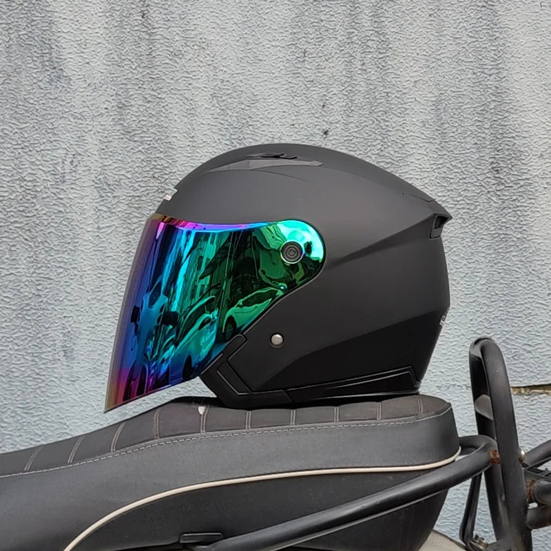 Motorcycle Helmet Male Female Four Seasons Capacete Para Motocicleta Cascos Para Moto Double Lens