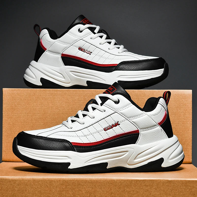 Men's Plus-Size Casual Sneakers Four Season New Breathable Soft-Sole Non-Slip Comfort Outdoor Running Shoes Student Sports Shoes