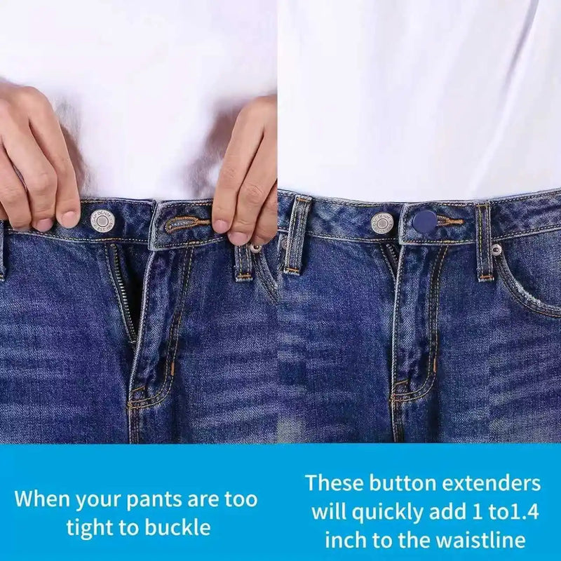 Seamless Waist Buckle Set with Detachable Denim Waistband for Jeans Cross Border Dropshipping Waist Extension with Small Modific