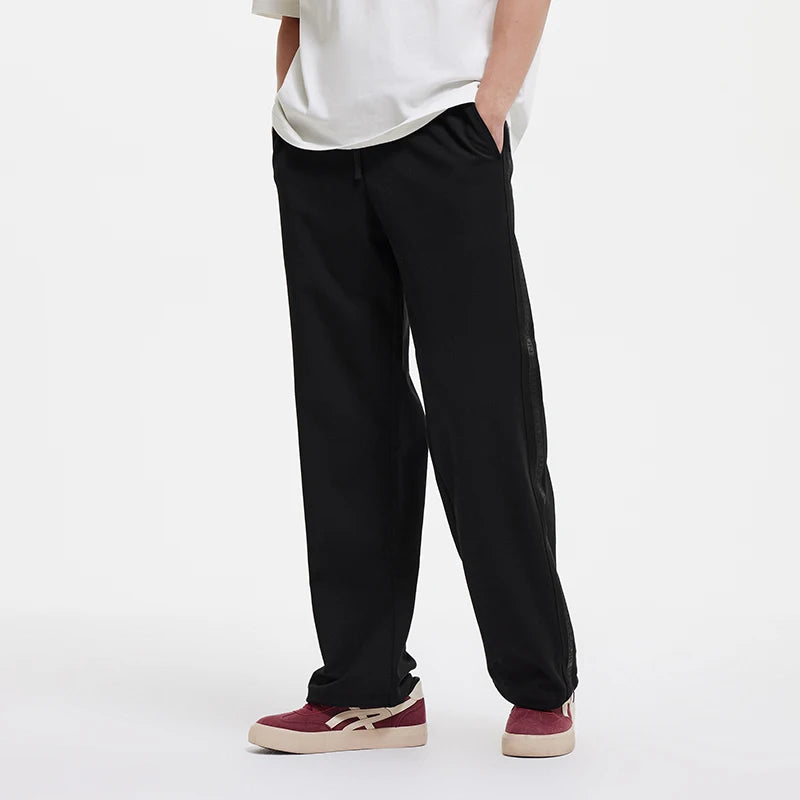Semir Men Pants Knitted 2026 Textured Loose Fit Straight Wide Leg Urban Casual Everyday Style Soft Comfortable Daily Wear