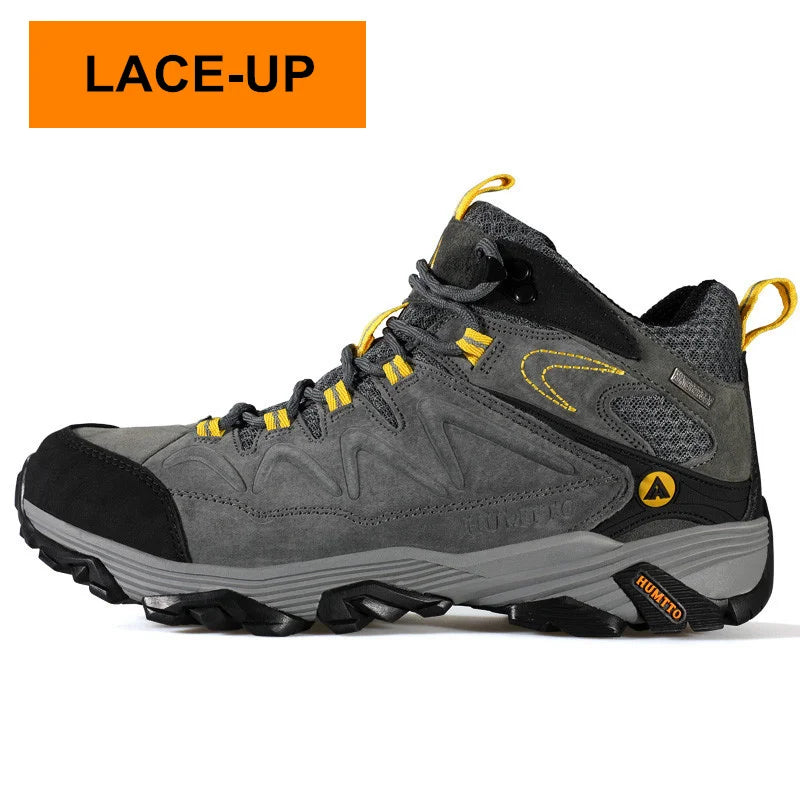 HUMTTO Waterproof Hiking Boots Mens Leather Outdoor Shoes for Men Sports Climbing Luxury Designer Trekking Hunting Male Sneakers