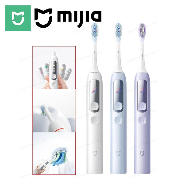 MIJIA Smart Servo-Oscillation Electric Toothbrush Pro, IPX8 Waterproof & Travel Lock, 180-Day Long Battery Life, App Control