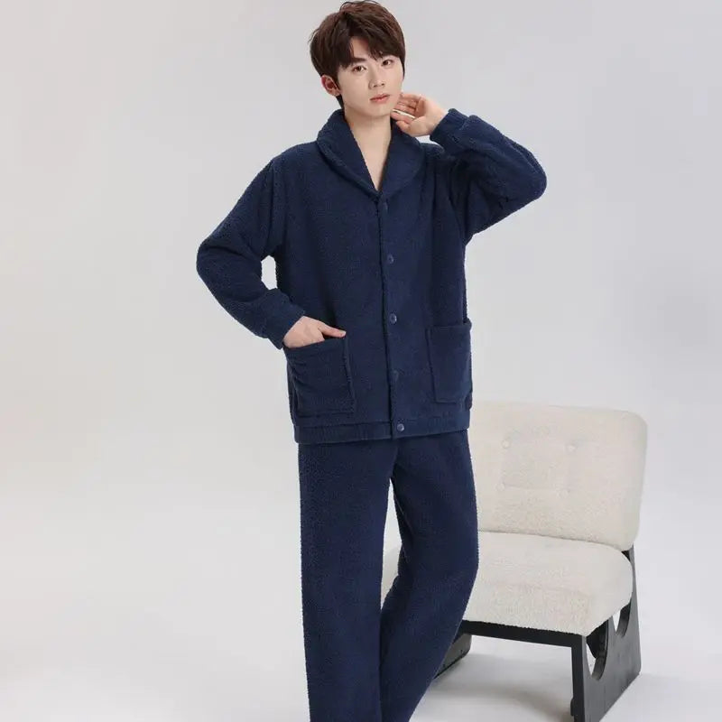 Pijama Mujer Invierno New Coral Fleece Thicken Women's Pajamas Set Flannel Warm Sleepwear For Sleeping Suit Winter Home Clothes