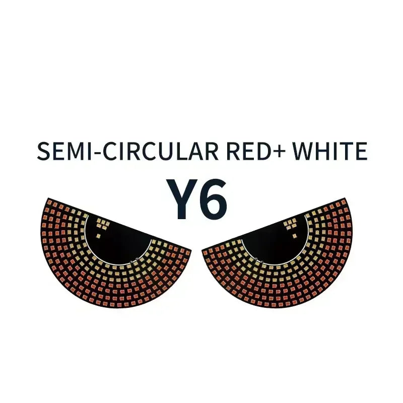 USB Dynamic Devil Eyes Light Car Windshield Dynamic LED Matrix Panel Screen Light for Car Truck Window Decor Lighting