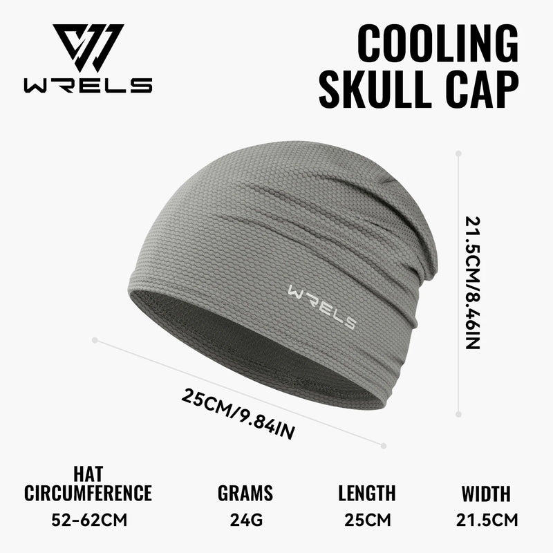 WRELS Motorcycle Helmet Liner Cooling UV Protection Cycling Skull Cap Sweat Wicking Mesh Running Hat Lightweight MTB Gym Summer