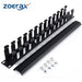 ZoeRax 1U 19 Inch Rack Mount Cable Management- All Metal 24 Slot Horizontal Wire Manager Server Rack Mount Cable Organizer Default Title