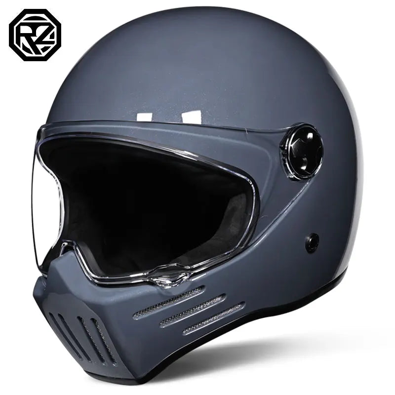 Retro motorcycle helmet ABS Light cruiser full coverage helmet for men and women DOT approved