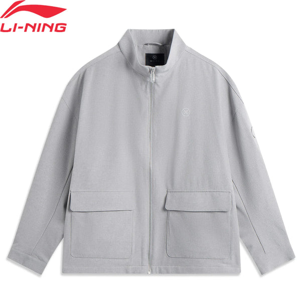 អាវកីឡា Wade សម្រាប់បុរស Li-Ning 93% Polyester 7% Spandex អាវ Lining ទាន់សម័យ បែបបុរាណ ស្រួលពាក់ AFDVC27