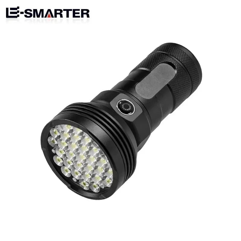 ពិល LED ថាមពលខ្ពស់ ចង្កៀងចម្ងាយឆ្ងាយ ថ្មដែលភ្ជាប់មកជាមួយ ពិលប្រភេទ C សម្រាប់បោះតង់នេសាទ