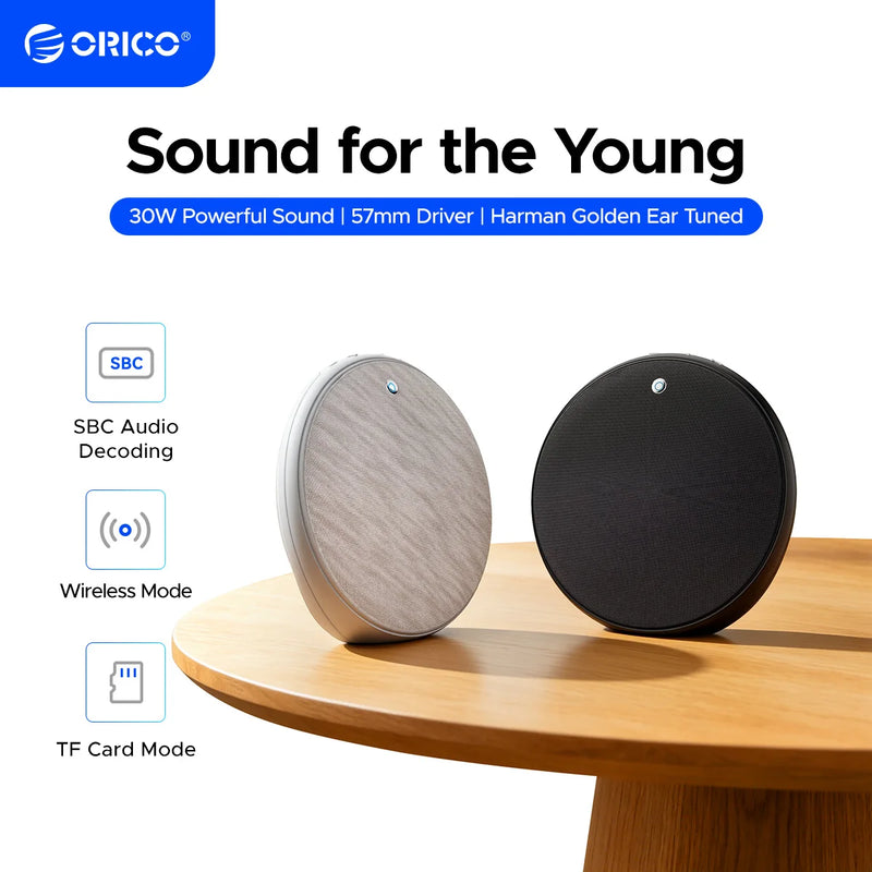 ORICO Beat Home BT 6.0 Wireless Speaker 30W Powerful Sound 3600MAh Battery Hi-Fi TWS SBC AUX for Home Office