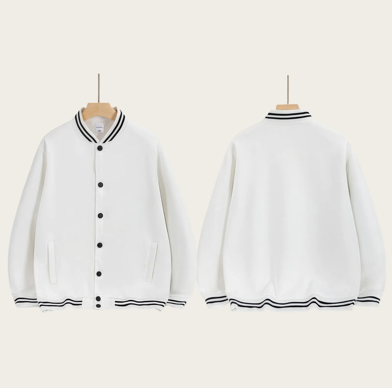 2026 Thin button baseball suit causal couples jacket  for Early autumn trend fashion daily customized group clothes