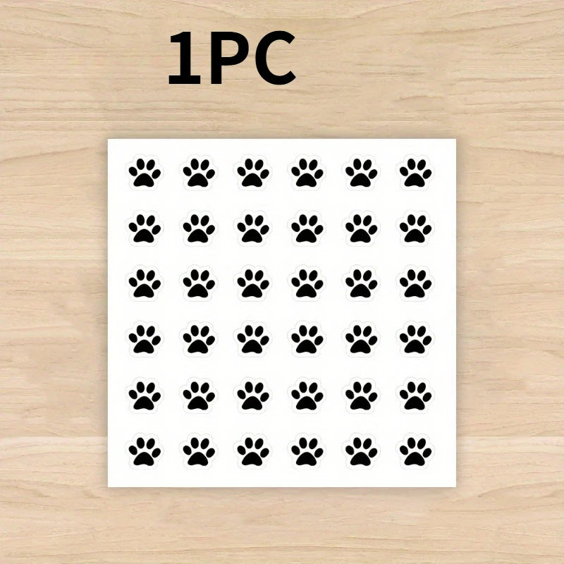 1/2Pcs Small Paw Print Stickers, Suitable for Laptops,Phones, Water Bottles, Phone Cases Decorations.