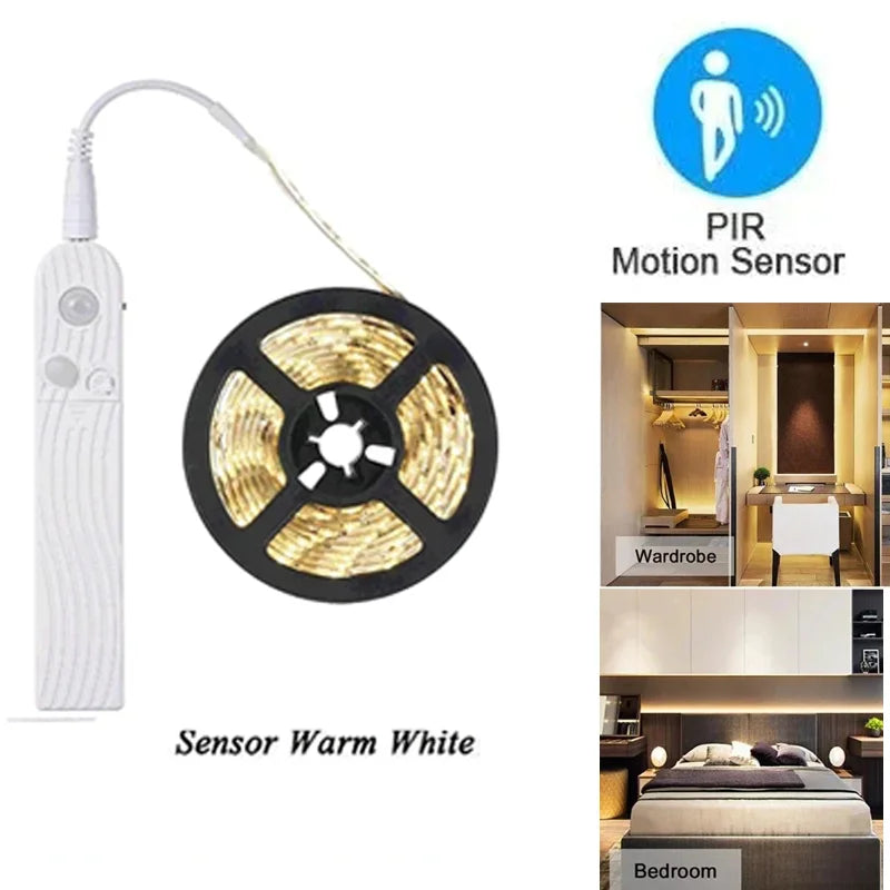 ភ្លើង LED Strip Light Touch Sensing Flexible Light ខ្សែបូ ចង្កៀងសាក USB បំភ្លឺទូ បំភ្លឺកញ្ចក់