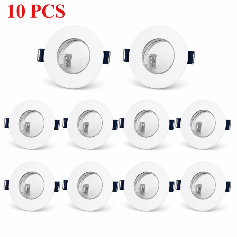 JOYINLED Waterproof Recessed Spotlight Trim GU10 MR16 Ceiling Light Frame Round LED Downlight Mounting Ring Bathroom Kitchen